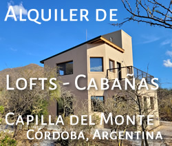 Vacaciones en el Ser! Alquiler de Lofts - Cabañas en Capilla del Monte, Córdoba, Argentina